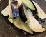 【夏】豚肉と水茄子の炒め【みずみずしい】作り方1写真