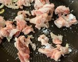 【夏】豚肉と水茄子の炒め【みずみずしい】作り方4写真
