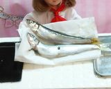 リカちゃんサイズ♡鮎の天ぷらꕤ*.ﾟ作り方1写真