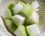 冬瓜と薄切り豚肉のあんかけ煮作り方2写真