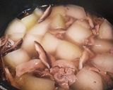 冬瓜と薄切り豚肉のあんかけ煮作り方5写真