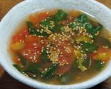 トマトとおかわかめのトロトロスープ作り方4写真