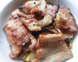 簡単甘辛味のグリル焼きカット豚丼♪作り方3写真