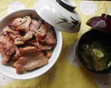 簡単甘辛味のグリル焼きカット豚丼♪作り方4写真