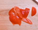 切って巻くだけバラみたいな トマトサラダ作り方3写真