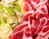 キャベツと豚しゃぶの冷製うどん♪作り方1写真