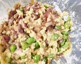 枝豆豚こま豆腐団子夏野菜おかか風味炒め煮作り方6写真
