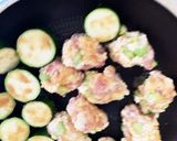 枝豆豚こま豆腐団子夏野菜おかか風味炒め煮作り方15写真