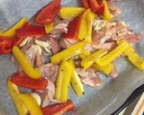 鳥もも肉とパプリカのオーブン焼き作り方3写真