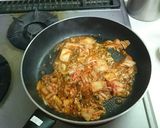 マイルド❗チゲ風？キムチ肉豆腐作り方1写真