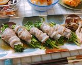 レンチンで簡単★豚肉の豆苗巻き作り方6写真