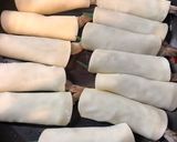 餃子の皮で、海老シソチーズ巻き作り方6写真
