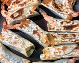 餃子の皮で、海老シソチーズ巻き作り方7写真