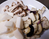 焼き浸し風☆ナスと長芋の和風パスタ作り方1写真