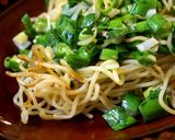 青唐辛子とたっぷり韮のやみつき塩焼きそば作り方8写真
