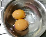 おつまみ・ゆで卵+チーズ+ナッツ作り方1写真
