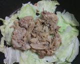 ポン酢で豚こまとキャベツの生姜焼き作り方8写真