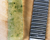 刺身こんにゃくとワカメの茗荷酢味噌和え作り方2写真