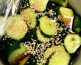 きゅうりと生わかめの酢の物風浅漬け作り方6写真