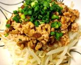 豆腐ステーキ♪ピリ辛ひき肉なめこ炒めがけ作り方8写真