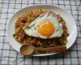 目玉焼きオ～ンのスパイシーやきめし♪作り方3写真