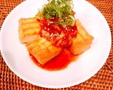 厚揚げ豆腐とキムチで簡単一品作り方4写真