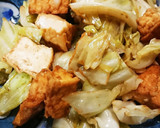 厚揚げとキャベツのオイスターソース炒め作り方7写真