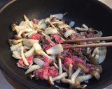 牛肉トマト炒め 爽やかレモンバターソース作り方3写真
