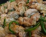 【鶏肉とピーマンのペッパーポン酢炒め】作り方12写真