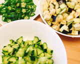 白だしで！夏野菜たっぷり♡山形のだし風作り方2写真