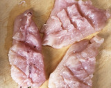 鶏唐揚とゴーヤ・茄子の素揚げ甘酢餡掛け作り方1写真