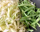 ☆ささげとキャベツ☆の油炒め作り方1写真