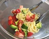 トマトとアボカドの冷製パスタ作り方6写真
