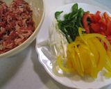 牛肉とピーマンの炒め物作り方1写真