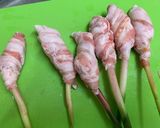 簡単おつまみ☆葉生姜の味噌肉巻き作り方2写真