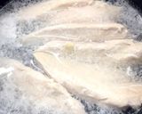アレンジ無限。ふわふわ蒸し鶏。作り方2写真