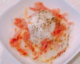レンジで簡単！温玉カルボナーラごはん作り方6写真