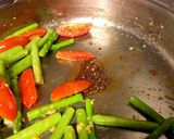 アスパラとミニトマトのガリバタ醤油炒め♡作り方6写真