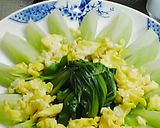 青梗菜のひき肉と海老のオイスターソース作り方4写真