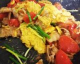 10分で簡単♪豚バラとトマトと卵の炒め物作り方6写真