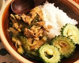 ルー不使用☆ゴーヤと豚肉のお味噌のカレー作り方5写真