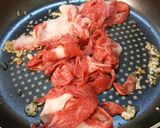 牛小間でステーキ丼っぽく♪作り方2写真