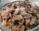 牛小間でステーキ丼っぽく♪作り方4写真