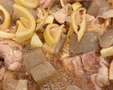 たけのこ鶏肉こんにゃくの炒め煮作り方4写真