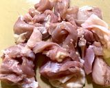 電子レンジで一皿調理の小松菜と鶏肉パスタ作り方3写真