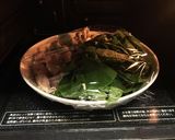 電子レンジで一皿調理の小松菜と鶏肉パスタ作り方7写真