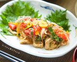 サバのカレー南蛮⁂大葉とトマトたっぷり作り方7写真