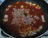 えびとツナのトマトソースパスタ作り方3写真