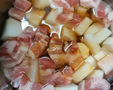 大根が甘くなる豚ばら肉の角煮風作り方4写真