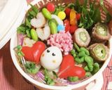 ミニ②サイズ♡弁当の隙間にハートちくわ作り方7写真